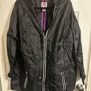Lane Bryant Black Hooded Jacket